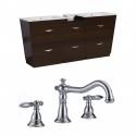 American Imaginations AI-9139 Plywood-Melamine Vanity Set In Wenge With 8-in. o.c. CUPC Faucet