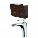 American Imaginations AI-9192 Plywood-Melamine Vanity Set In Wenge With Single Hole CUPC Faucet