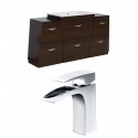 American Imaginations AI-9201 Plywood-Melamine Vanity Set In Wenge With Single Hole CUPC Faucet