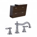 American Imaginations AI-9230 Plywood-Melamine Vanity Set In Wenge With 8-in. o.c. CUPC Faucet