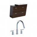 American Imaginations AI-9231 Plywood-Melamine Vanity Set In Wenge With 8-in. o.c. CUPC Faucet