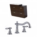 American Imaginations AI-9237 Plywood-Melamine Vanity Set In Wenge With 8-in. o.c. CUPC Faucet