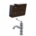 American Imaginations AI-9245 Plywood-Melamine Vanity Set In Wenge With Single Hole CUPC Faucet