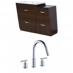 American Imaginations AI-9287 Plywood-Melamine Vanity Set In Wenge With 8-in. o.c. CUPC Faucet