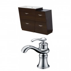 American Imaginations AI-9296 Plywood-Melamine Vanity Set In Wenge With Single Hole CUPC Faucet