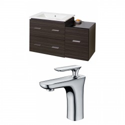 American Imaginations AI-9326 Plywood-Melamine Vanity Set In Dawn Grey With Single Hole CUPC Faucet