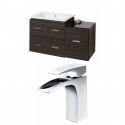 American Imaginations AI-9327 Plywood-Melamine Vanity Set In Dawn Grey With Single Hole CUPC Faucet