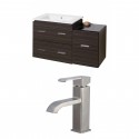 American Imaginations AI-9328 Plywood-Melamine Vanity Set In Dawn Grey With Single Hole CUPC Faucet