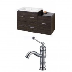 American Imaginations AI-9329 Plywood-Melamine Vanity Set In Dawn Grey With Single Hole CUPC Faucet