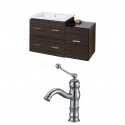 American Imaginations AI-9329 Plywood-Melamine Vanity Set In Dawn Grey With Single Hole CUPC Faucet