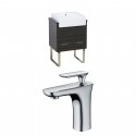 American Imaginations AI-10299 Plywood-Melamine Vanity Set In Dawn Grey With Single Hole CUPC Faucet