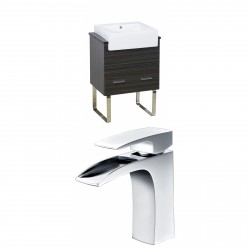 American Imaginations AI-10300 Plywood-Melamine Vanity Set In Dawn Grey With Single Hole CUPC Faucet