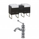 American Imaginations AI-10344 Plywood-Melamine Vanity Set In Dawn Grey With Single Hole CUPC Faucet