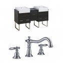 American Imaginations AI-10350 Plywood-Melamine Vanity Set In Dawn Grey With 8-in. o.c. CUPC Faucet