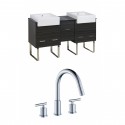 American Imaginations AI-10351 Plywood-Melamine Vanity Set In Dawn Grey With 8-in. o.c. CUPC Faucet