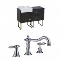American Imaginations AI-10392 Plywood-Melamine Vanity Set In Dawn Grey With 8-in. o.c. CUPC Faucet