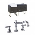 American Imaginations AI-10406 Plywood-Melamine Vanity Set In Dawn Grey With 8-in. o.c. CUPC Faucet