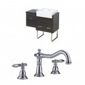 American Imaginations AI-10427 Plywood-Melamine Vanity Set In Dawn Grey With 8-in. o.c. CUPC Faucet