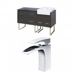 American Imaginations AI-10475 Plywood-Melamine Vanity Set In Dawn Grey With Single Hole CUPC Faucet
