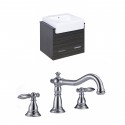 American Imaginations AI-10497 Plywood-Melamine Vanity Set In Dawn Grey With 8-in. o.c. CUPC Faucet