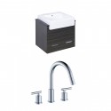 American Imaginations AI-10498 Plywood-Melamine Vanity Set In Dawn Grey With 8-in. o.c. CUPC Faucet
