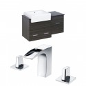 American Imaginations AI-10510 Plywood-Melamine Vanity Set In Dawn Grey With 8-in. o.c. CUPC Faucet