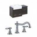 American Imaginations AI-10511 Plywood-Melamine Vanity Set In Dawn Grey With 8-in. o.c. CUPC Faucet