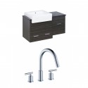 American Imaginations AI-10512 Plywood-Melamine Vanity Set In Dawn Grey With 8-in. o.c. CUPC Faucet