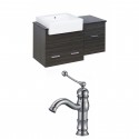 American Imaginations AI-10519 Plywood-Melamine Vanity Set In Dawn Grey With Single Hole CUPC Faucet