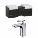 American Imaginations AI-10530 Plywood-Melamine Vanity Set In Dawn Grey With Single Hole CUPC Faucet