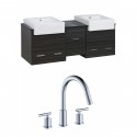 American Imaginations AI-10540 Plywood-Melamine Vanity Set In Dawn Grey With 8-in. o.c. CUPC Faucet