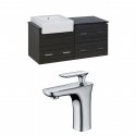 American Imaginations AI-10572 Plywood-Melamine Vanity Set In Dawn Grey With Single Hole CUPC Faucet