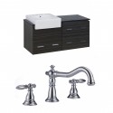 American Imaginations AI-10581 Plywood-Melamine Vanity Set In Dawn Grey With 8-in. o.c. CUPC Faucet