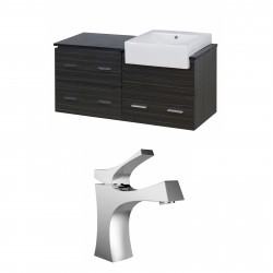 American Imaginations AI-10632 Plywood-Melamine Vanity Set In Dawn Grey With Single Hole CUPC Faucet