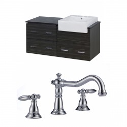 American Imaginations AI-10644 Plywood-Melamine Vanity Set In Dawn Grey With 8-in. o.c. CUPC Faucet