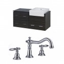 American Imaginations AI-10644 Plywood-Melamine Vanity Set In Dawn Grey With 8-in. o.c. CUPC Faucet