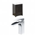American Imaginations AI-10741 Birch Wood-Veneer Vanity Set In Distressed Antique Walnut With Single Hole CUPC Faucet