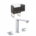 American Imaginations AI-17321 Plywood-Melamine Vanity Set In Dawn Grey With 8-in. o.c. CUPC Faucet