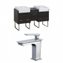 American Imaginations AI-17332 Plywood-Melamine Vanity Set In Dawn Grey With Single Hole CUPC Faucet