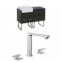 American Imaginations AI-17361 Plywood-Melamine Vanity Set In Dawn Grey With 8-in. o.c. CUPC Faucet