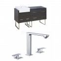 American Imaginations AI-17363 Plywood-Melamine Vanity Set In Dawn Grey With 8-in. o.c. CUPC Faucet