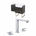 American Imaginations AI-17367 Plywood-Melamine Vanity Set In Dawn Grey With 8-in. o.c. CUPC Faucet