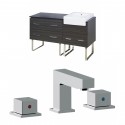 American Imaginations AI-17381 Plywood-Melamine Vanity Set In Dawn Grey With 8-in. o.c. CUPC Faucet