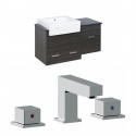American Imaginations AI-17389 Plywood-Melamine Vanity Set In Dawn Grey With 8-in. o.c. CUPC Faucet