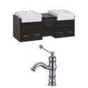 American Imaginations AI-17399 Plywood-Melamine Vanity Set In Dawn Grey With Single Hole CUPC Faucet