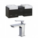 American Imaginations AI-17401 Plywood-Melamine Vanity Set In Dawn Grey With Single Hole CUPC Faucet