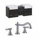 American Imaginations AI-17406 Plywood-Melamine Vanity Set In Dawn Grey With 8-in. o.c. CUPC Faucet