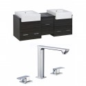 American Imaginations AI-17409 Plywood-Melamine Vanity Set In Dawn Grey With 8-in. o.c. CUPC Faucet