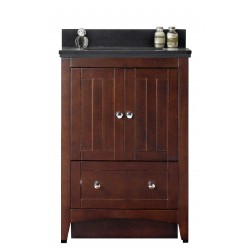 American Imaginations AI-17484 Plywood-Veneer Vanity Set In Walnut