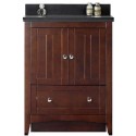 American Imaginations AI-17532 Plywood-Veneer Vanity Set In Walnut